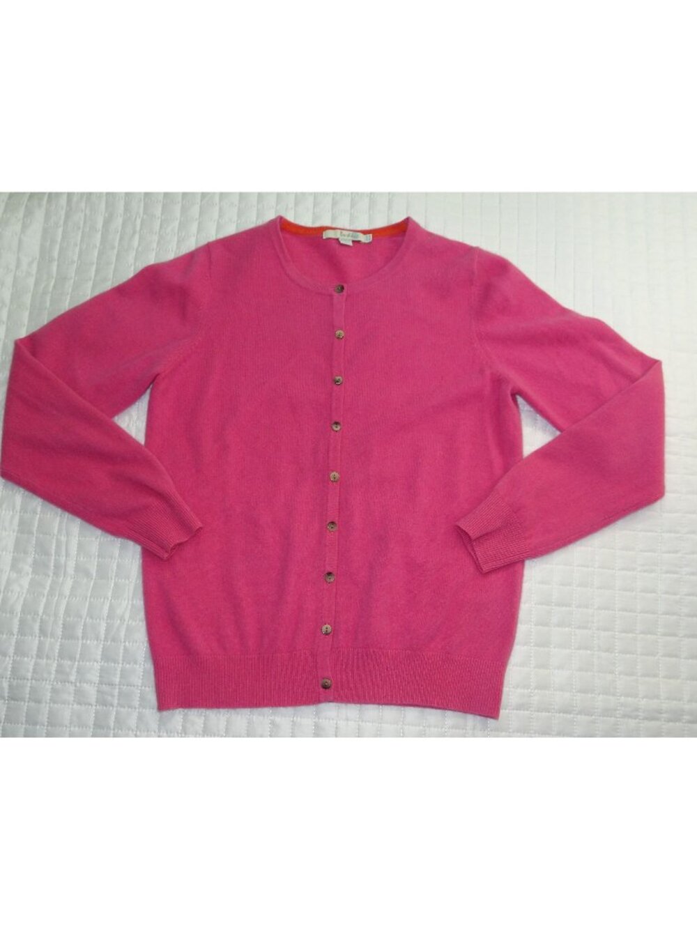 Bowden Pink Button Down Cashmere Sweater Size 10